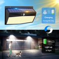 thumbnail image 3 of Solar Lights Outdoor Motion Sensor LED Super Bright Solar Powe Light with Lighting Modes Wireless IP Solar Wall Lights Security Lighting for Yard Deck Garage, 3 of 8