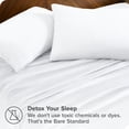 thumbnail image 3 of Bare Home Microplush Fleece Sheet Set - Ultra Soft - Deep Pocket - Full, White, 3 of 7
