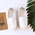 thumbnail image 3 of Ketyyh-chn99 Chaussures pour Enfants Ballerines pour Filles Grand Garçon Chaussures de Course Filles Chaussures Plates Souples Chaussures Bateau Chaussures Décontractées (Blanc, 30), 3 of 5