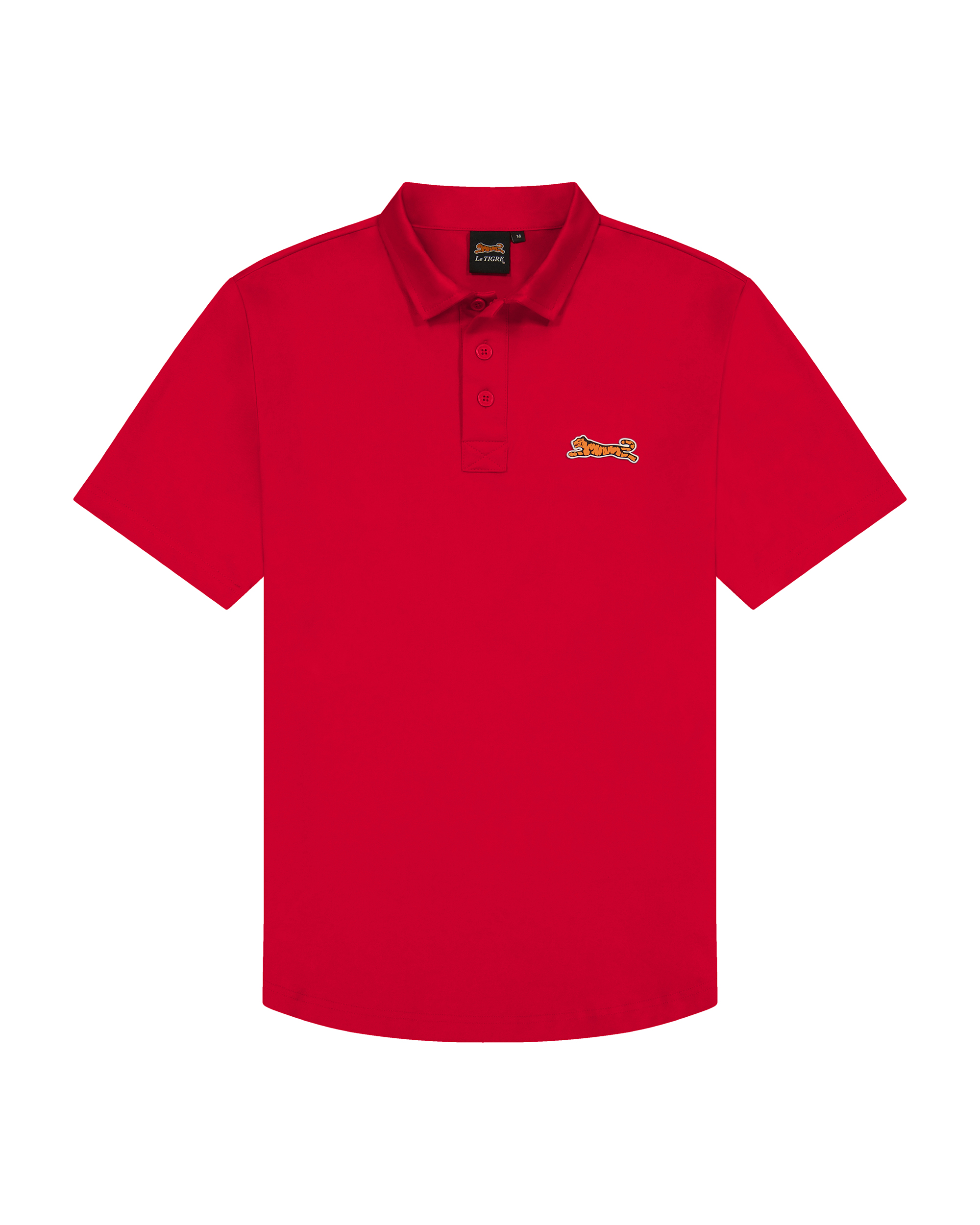 Polo Classique en Coton pour Hommes par Le Tigre - Rouge - Taille Moyen (m)