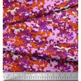 thumbnail image 3 of Soimoi Silk Fabric Two Tone Camouflage Printed Fabric 1 Yard 42 Inch Wide, 3 of 3