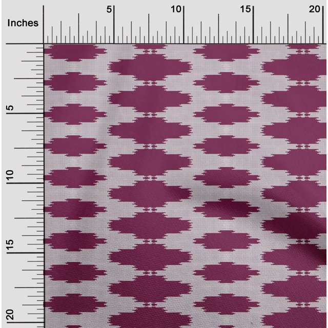 oneOone Viscose Jersey Fabric Plus Sign Kasuri Decor Fabric Printed BTY 60 Inch Wide