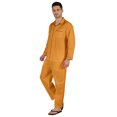 thumbnail image 3 of Inkmeso Men's Cotton PJs Solid Sleepwear Lounge Wear Top & Bottom Pajama Set, 3 of 7