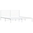thumbnail image 3 of vidaXL Metal Bed Frame with Headboard White 183x213 cm, 3 of 5