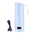 thumbnail image 2 of veasfak Travel Heating Cup Compact Portable Electric Kettle Leakproof Stainless Steel Fast Boiling Mini Tea Kettle With LCD Display And Adjustable Temperature Suitable for home office Blue, 2 of 9