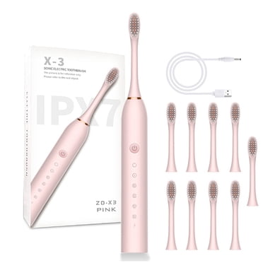 DPTALR Electric Toothbrush Electric Toothbrush With 10 Brush Heads 6 Cleaning Modes Upgraded Electric Toothbrush Longer Life Faster Chargin