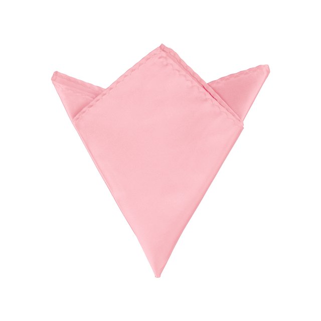 INSPIRE CHIC Men's Pocket Squares Solid Color Handkerchiefs Pink One Size