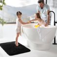 thumbnail image 3 of TECHMILLY Super Soft Shaggy Bathroom Rugs, Absorbent Thick Non Slip Microfiber Bath Rugs, Quick Dry Machine Washable Bath Mat for Bathroom Floor, Bathtub and Shower 17"x24", 3 of 8