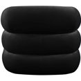 thumbnail image 3 of Meridian Furniture Roxbury Black Velvet Accent Chair, 3 of 14