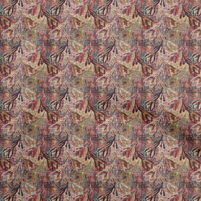 oneOone Coton Tissu Marron Texture Feuille Robe Tissu Tissu Imprimé par la Cour 42 Pouces de Large
