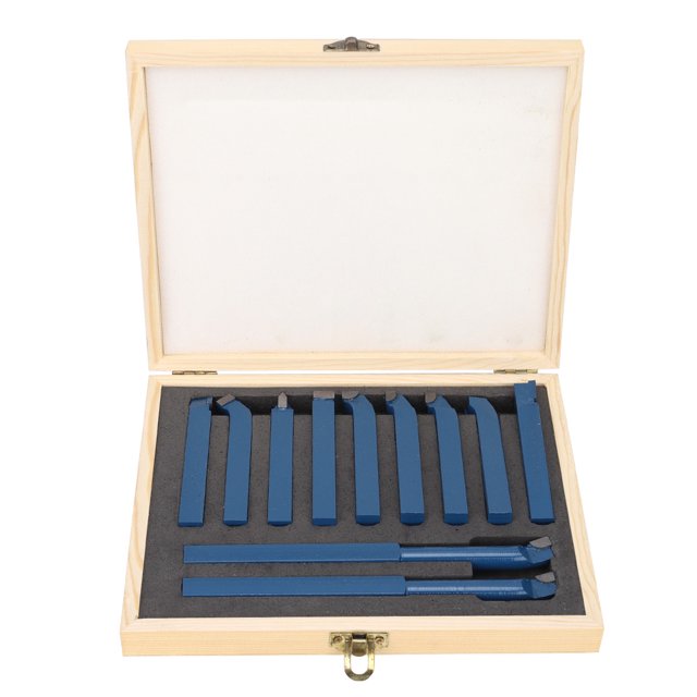 11pcs Mini Tour de Carbure Ensemble d'Outils de Soudage Outil de Tournage Pièces de Machine-Outil12x12mm