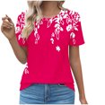 thumbnail image 1 of Birdeem Womens Round Neck Fashionable Casual Short Sleeved Spring/Summer Top, 1 of 12
