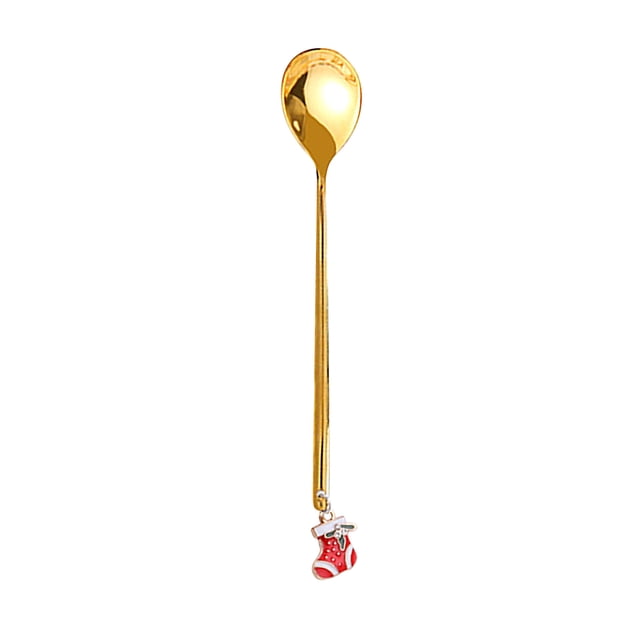 Christmas Coffee Table Decorations Home Christmas Decorations Metal Coffee Fork Stirring Spoon Christmas Table Decorations New Year Christmas Party Table Decorations