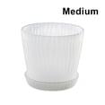 thumbnail image 2 of kurtrusly Modern Decorative Flower Pots Easy To Maintain Various Colors And Sizes transparent M pot+M tray 1Set, 2 of 6