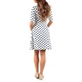 thumbnail image 5 of SUNSIOM Robe de Maternité pour Femmes Décontractée à Col en V à Pois/fleurie à Manches Mi-Longues Robe pour Grossesse Vêtements Séance Photo, 5 of 5