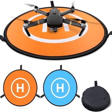 Tapis d'Atterrissage pour Drone, Universel Étanche D 75 Cm/30 Pieds' Tapis d'Atterrissage Portables et Pliables pour Drones RC Hélicoptère, Drones PVB