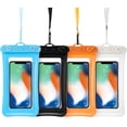 thumbnail image 1 of 4 Piece Floatable Waterproof Phone Pouch Floating Waterproof Cell Phone Case Universal Cellphone Dry Bag Case with Lanyard for Smartphone up to 6.5 Inch, 1 of 7