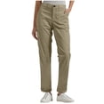 thumbnail image 1 of Ohufall Pantalon Cargo pour Femmes, Pantalon Décontracté à Enfiler avec Poches, Joggers Habillés pour l'Extérieur, Pantalon de Travail et de Randonnée, 1 of 7