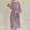 Pink, variant on Dresses for Women 2024 Summer Overszie Round Neck Loose Short Sleeve Solid Mid-Calf Dress Long Dress 50% off Clearance!