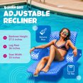 thumbnail image 2 of TRC Recreation Super Soft Adjustable Pool Recliner Float, Bahama Blue, 2 of 7