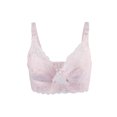 thumbnail image 1 of INSPIRE CHIC Soutiens-Gorge pour Femmes à Bonnets Couvrants Respirants Confort Dentelle Florale Couvrance Totale Non Rembourré à Armatures 40/90 Convient à 38B/C Rose Pâle, 1 of 6