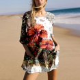 thumbnail image 1 of WILLBEST Fall Clothes Women Women Gradient Print Short Sleeve Jumpsuit Short Loose Backless Jumpsuits Rompers Pantalon Jogging, 1 of 6