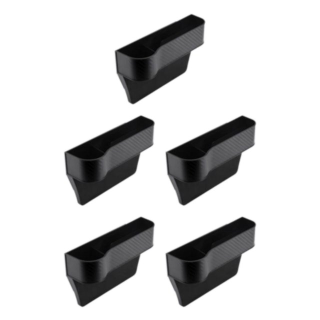 mmirethe Gap Filler Organizer High Performance with Cup Holder Black Left 5Set