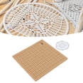 thumbnail image 1 of Macrame Board, Double Side Grids Handmade Braiding Project Cork Board with T Pins and Needle Plate for Bracelet DIY Weaving Display, Macrame Tools Supplies for Braiding Bracelet, 1 of 7