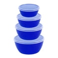thumbnail image 2 of Plastic Food Storage Bowl with Airtight Lid | Freshness Container for Meal Prep | Stackable Oval Bowl for Fridge Organization | Cutlery and Leftover Storage, 2 of 9