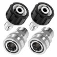 thumbnail image 1 of Transemion 4pcs Efficient Pressure Washer Adapter Set For Cleaning Machine Leak Free Connections Water Accessories Safety silvery 14mm 3.4pcs 1Set, 1 of 6
