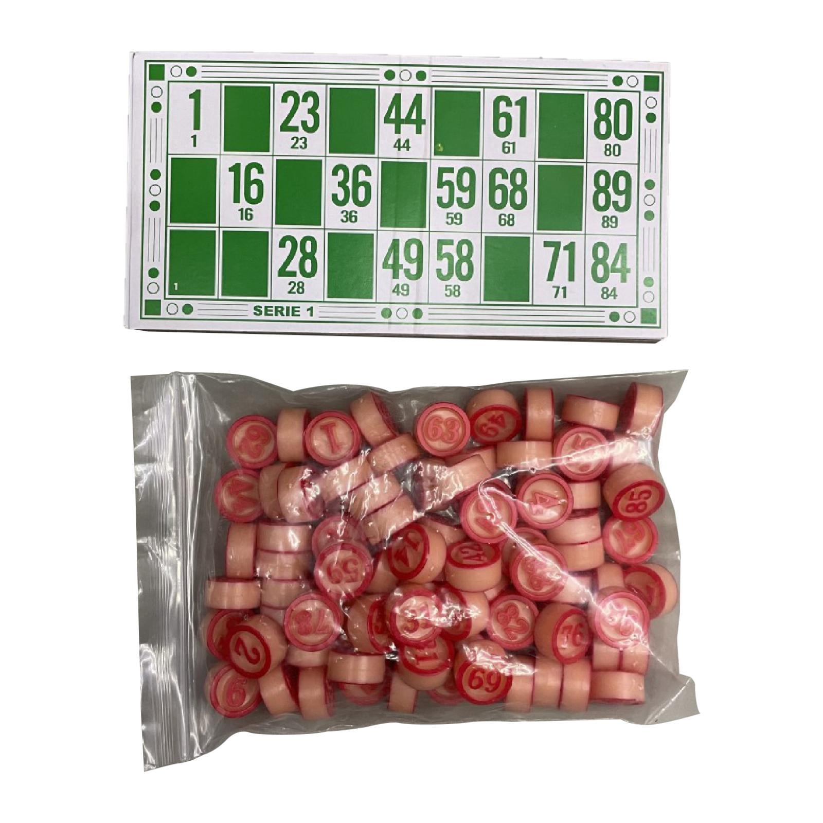 TISHITA Jeu de Bingo Familial Classique Ensemble de Bingo avec Cage de Bingo pour Festivals Enfants TISHITA Jeu de Bingo Familial Classique Ensemble de Bingo avec Cage de Bingo pour Festivals Enfants