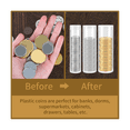 thumbnail image 2 of 35 Pcs Tubes de Pièces de Monnaie Tailles Assorties Tubes de Rangement de Pièces Tubes de Pièces de Monnaie en Plastique Transparent Tubes de Pièces de Monnaie en Nickel, 2 of 6