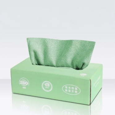 Chiffon de Nettoyage en Microfibre, Chiffons de Nettoyage en Microfibre, une Boîte de Chiffons de Nettoyage Agréables - Chiffons de Nettoyage Réutilisables et Absorbants, Chiffon de Nettoyage pour Verre, Chiffons de Nettoyage pour Cuisine, Chiffons de Nettoyage Réutilisables