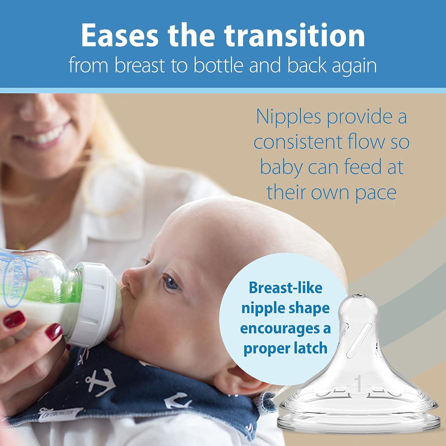 Dr. Brown's Natural Flow Anti-Colic Options+ Wide-Neck Glass Bottle Starter Set