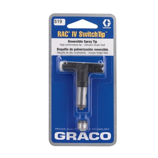Graco 221519 Embout d'Interrupteur de Pulvérisation de Ventilateur Sans Air Réversible 0,19 Rac Iv 10 x 12 Po