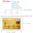 thumbnail image 3 of Porte-Badge Horizontal en Plastique Imperméable Transparent Étiquette de Nom Porte-Cartes d'Identité, 3 of 4