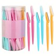 thumbnail image 1 of MesaSe 12pcs Premium Stainless Steel Eyebrow Razors in Vibrant Colors - Portable  Unscented Hair Removal Tools with Protective Caps for Precision Brow Shaping & Body Grooming  Eyebrow Tri, 1 of 6