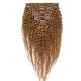 thumbnail image 1 of Afro Kinky Curly Double Weft Clip in Human Hair Extensions Full Head For Women, 1 of 6