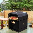 thumbnail image 2 of Costway Four à Pizza Extérieur Polyvalent 4-en-1, Cuisson au Bois, Four Détachable à 2 Niveaux, 2 of 10