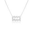 thumbnail image 1 of Constellation Thème Collier d'Amitié Créatif Confortable Ins Exquis Durable Résistant à la Rouille Léger Accessoire de Mode Aquarius Argent, 1 of 6