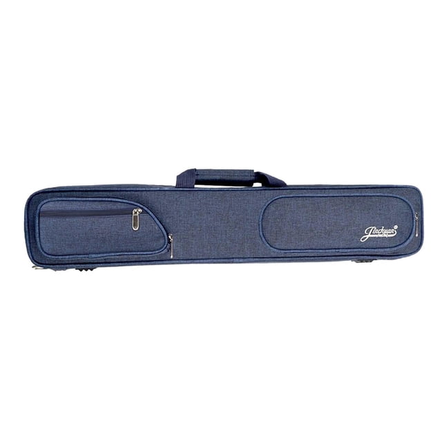 jinwen Billiard Pool Cue Case 7 Holes Outdoor Pool Table Accessories Portable Pouch Blue