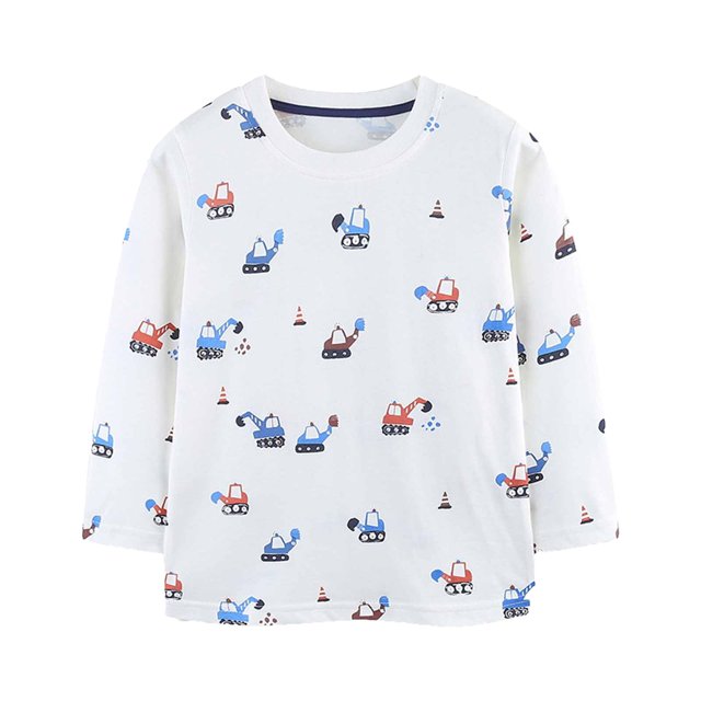 2025 2-8 Ans Garçons Filles Pull Vêtements d'Automne Tendance Manches Longues Col Rond Blanc