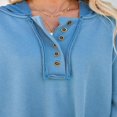 thumbnail image 4 of MesaSe Ladies‘ Fall Solid Color Long Sleeve Button Down Casual Hoodie, 4 of 6