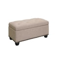 thumbnail image 5 of Convenience Concepts Designs4Comfort Pouf de Rangement 7th Avenue en Tissu Beige, 5 of 5