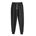 thumbnail image 1 of Ceisia Men Solid Color Loose Casual Pants Elastic Waist Drawstring Sports Gift Work Trousers, 1 of 4