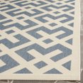thumbnail image 3 of Safavieh Courtyard Tapis Bleu Intérieur Extérieur - Carré 4 Pieds, 3 of 5