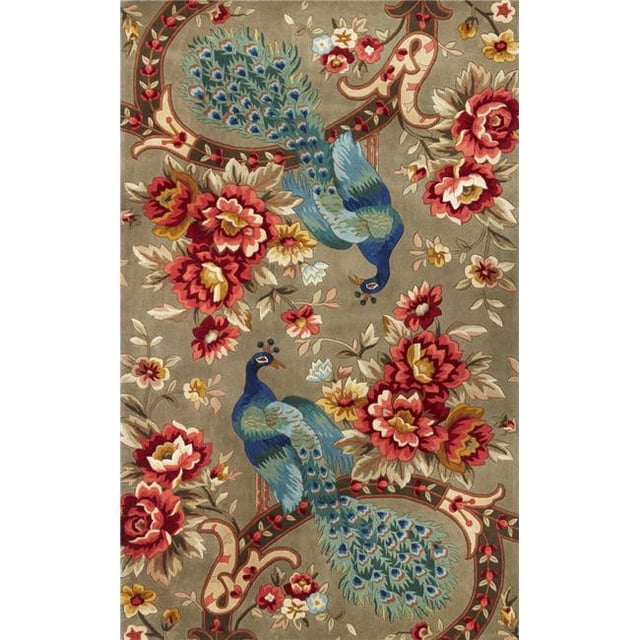HomeRoots 354019 30 x 50 in. Wool Sage Area Rug