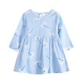 thumbnail image 2 of Robe Douce pour Nouveau-Né Robe en Coton Décontractée Automne pour 6M-5Y, 2 of 6