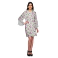 thumbnail image 4 of Moomaya Printed Bridesmaid Robes Short Bride Getting Ready Dress Loungewear, 4 of 6