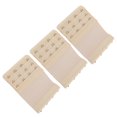 thumbnail image 1 of AMERTEER Rallonge de Soutien-Gorge Extensible Élastique 4 Crochets Noir (Lot de 3), 1 of 5
